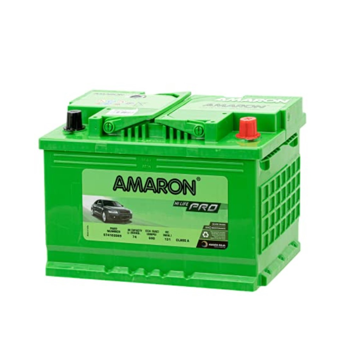 Car Battery Amaron Pro- DIN-74 12V