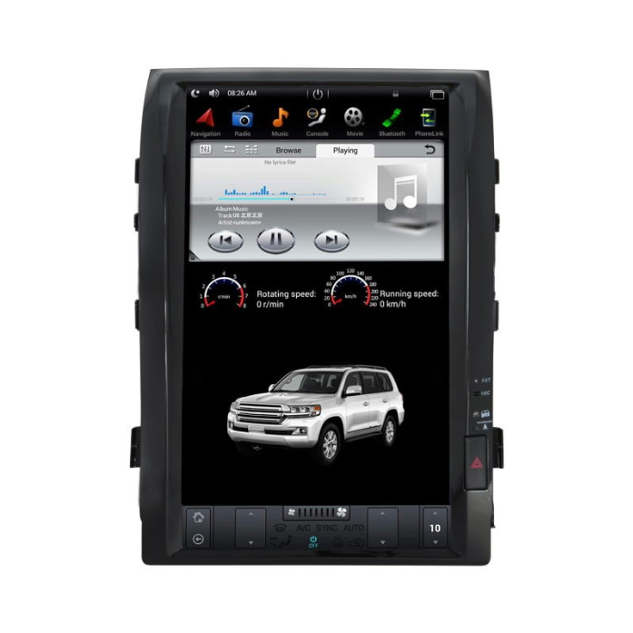2008 – 2015 Toyota Land Cruiser VXR Tesla Style Android Monitor CLAYTON