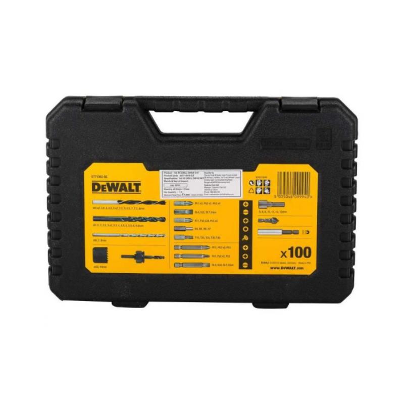 Dewalt Drill Bit Set 100pc DT71563-QZ Yellow/Black
