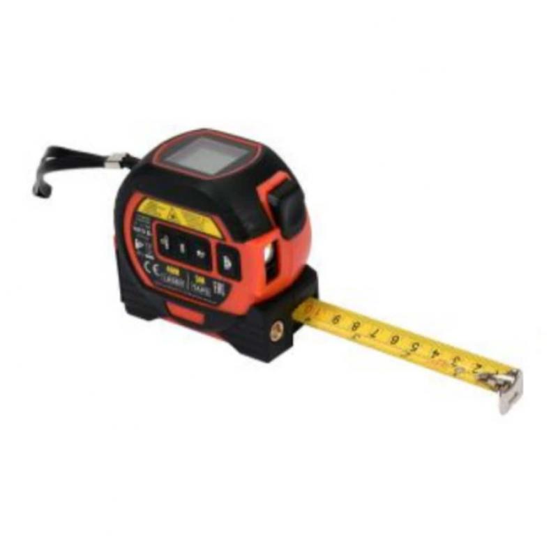 Laser Distance Meter 3-in-1 w/tape measure & Cross Line Laser Yato