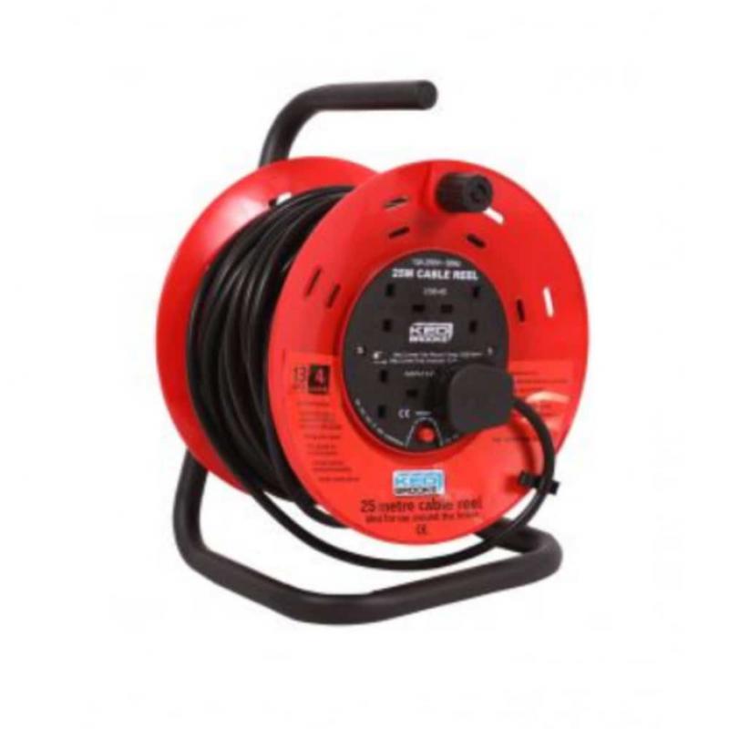 Elec Extension Cable Reel 25Mtrs