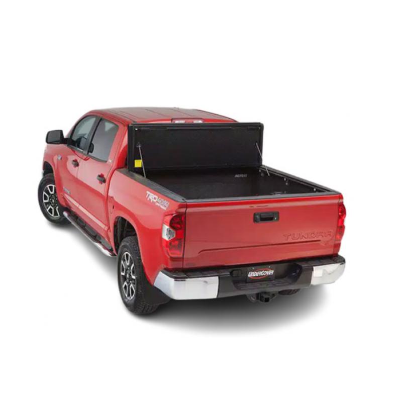 UnderCover Ultra Flex Hard Folding Tonneau Cover w/out Trail Special Edition Strorage Boxes (Short Bed) - Toyota Tundra (2022)