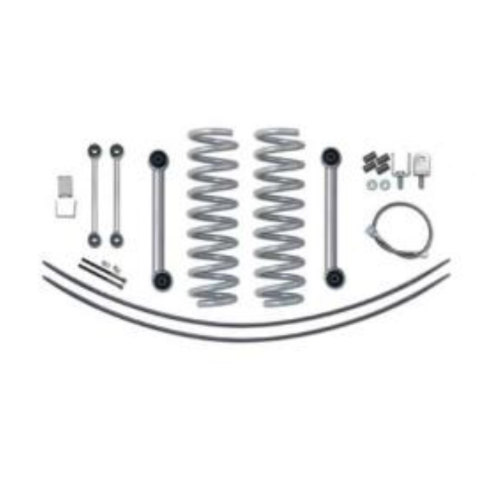 Rubicon Express 3.5 Inch Super-Ride Short Arm Lift Kit with Rear Add-A-Leafs and Mono Tube Shocks