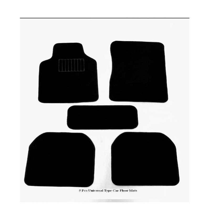 Car Floor Mat - Black 5pcs Universal Type