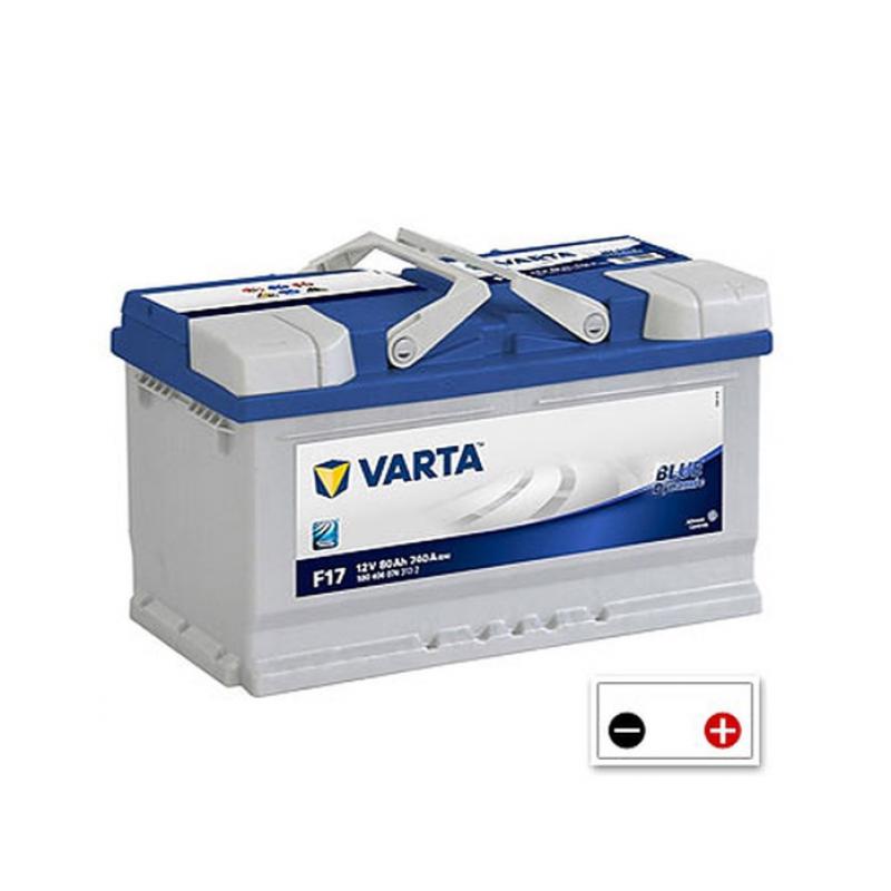 Car Battery Varta (MF58039) 80Ah - 12V - F17