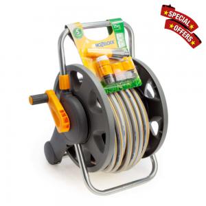 Hose Reel Assembled 2-in-1 +(25Mtrs Hose + Accessories)