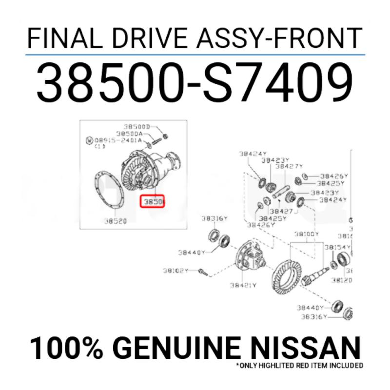 Final Drive Assembly Front - 38500S7409