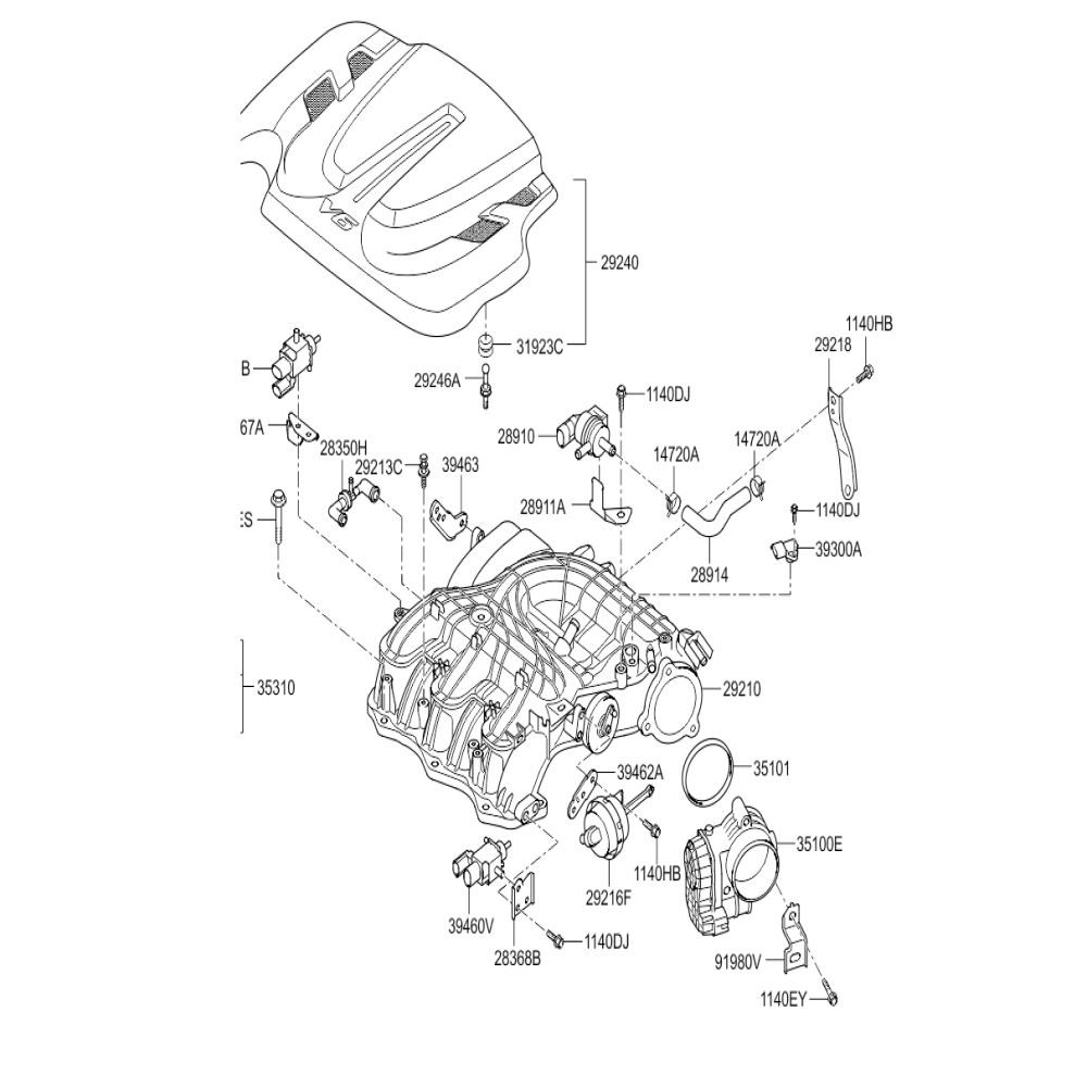 Manifold Assembly Intake - 292103CCA0