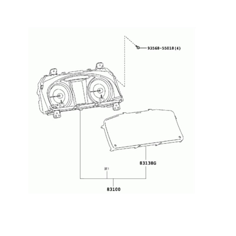 Speedo Meter Assembly - 838000XC80