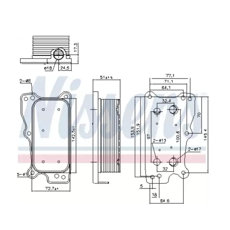 Oil Cooler Assembly Engine - 90783
