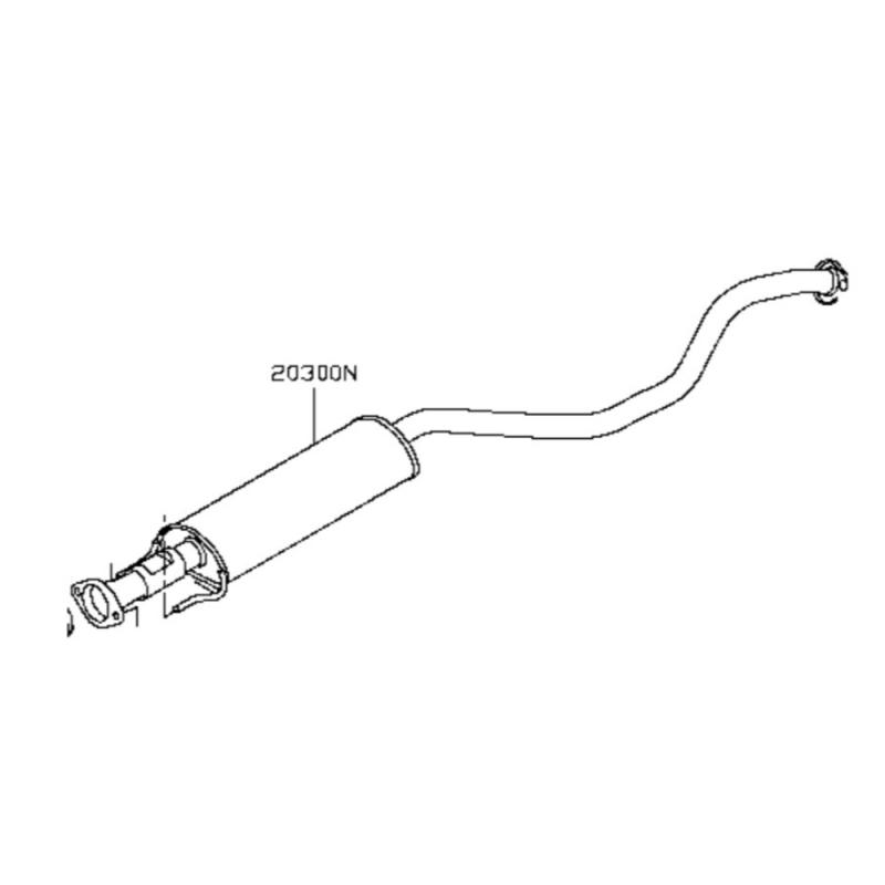Exhaust Assembly Main-Middle - 203003SF0A