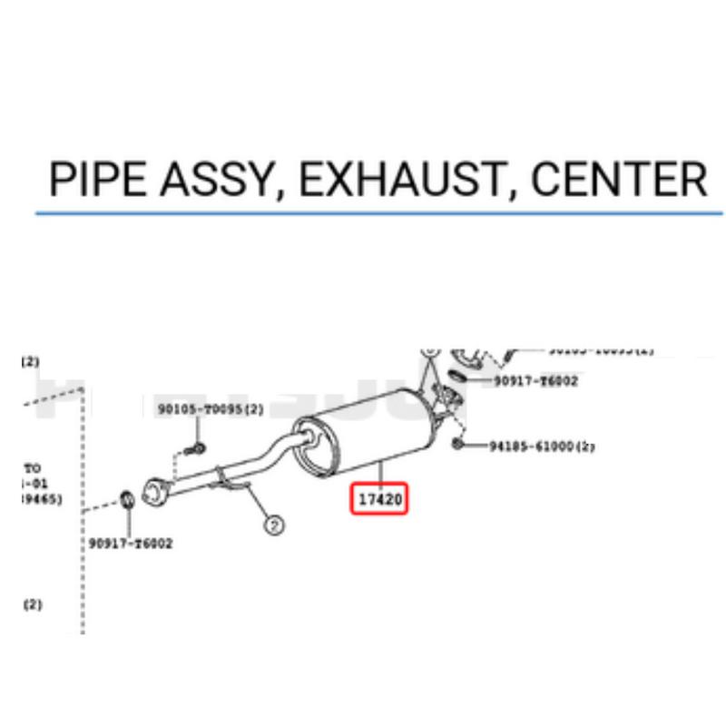 Exhaust Assembly Front Right Side - 1740331210