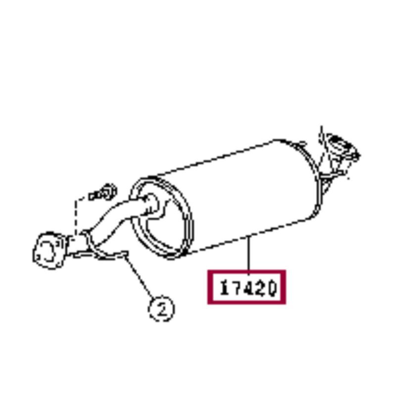 Exhaust Assembly Main-Middle - 174030C110