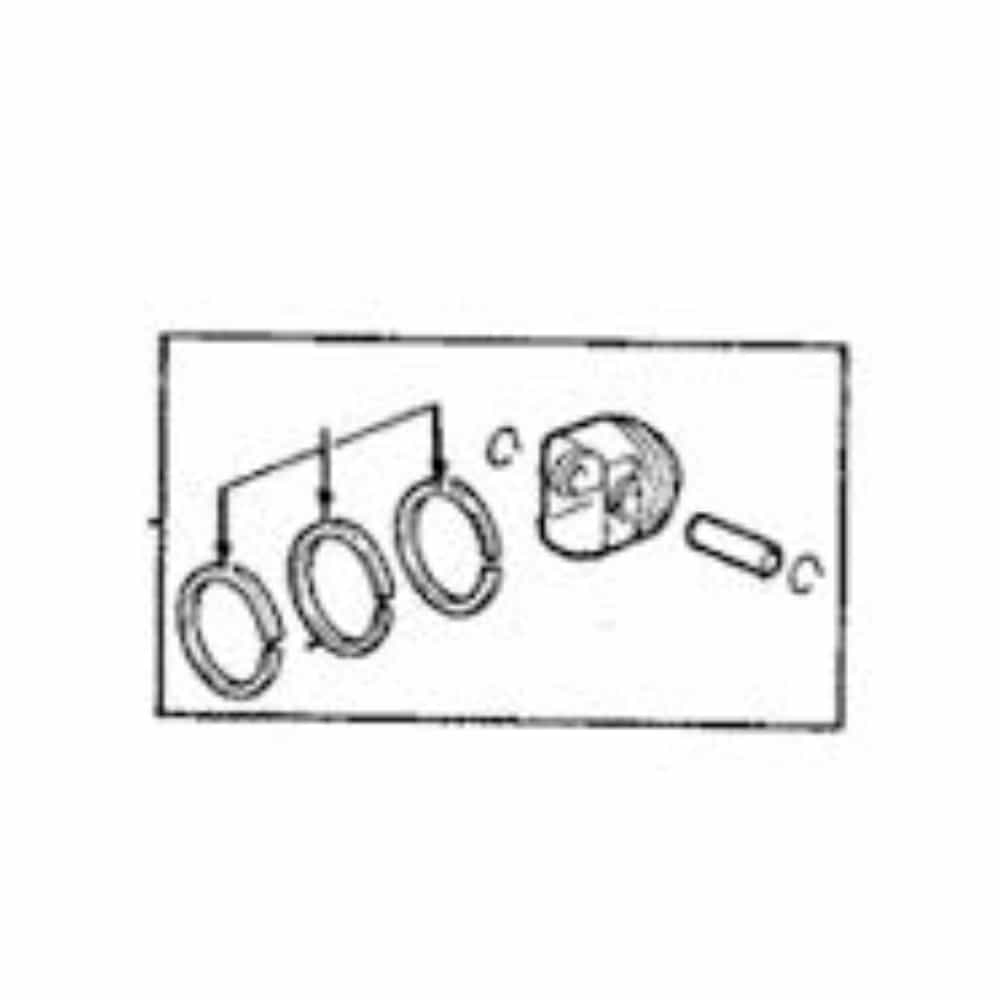 Piston with Pin - 1330170030