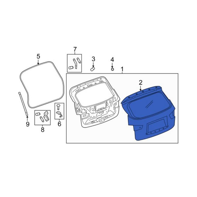 Tail Door Assembly - 901003KA2B