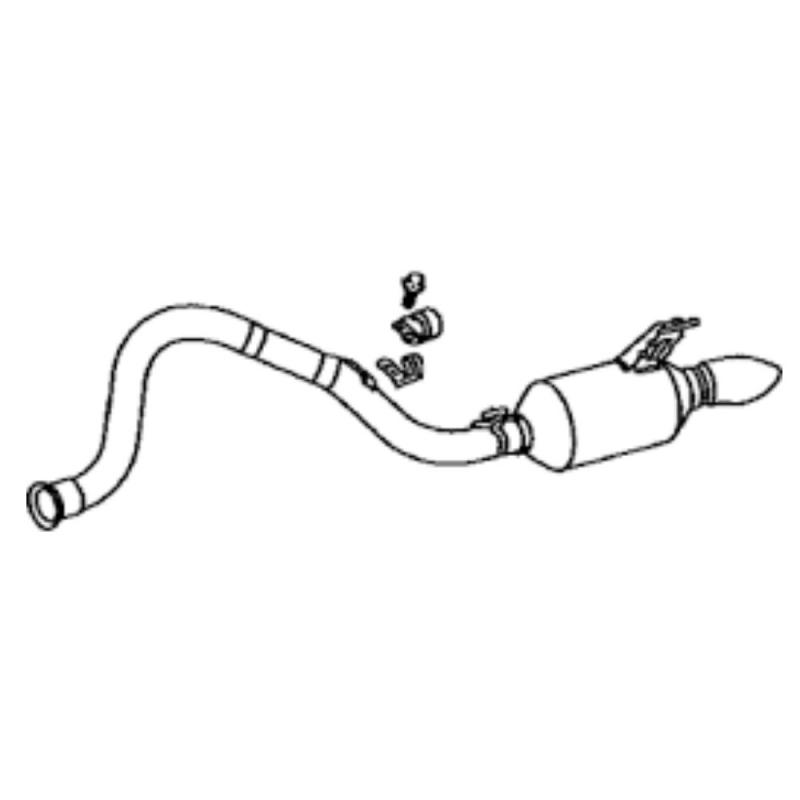 Muffler Assembly Post-Tail Pipe - 1743038551