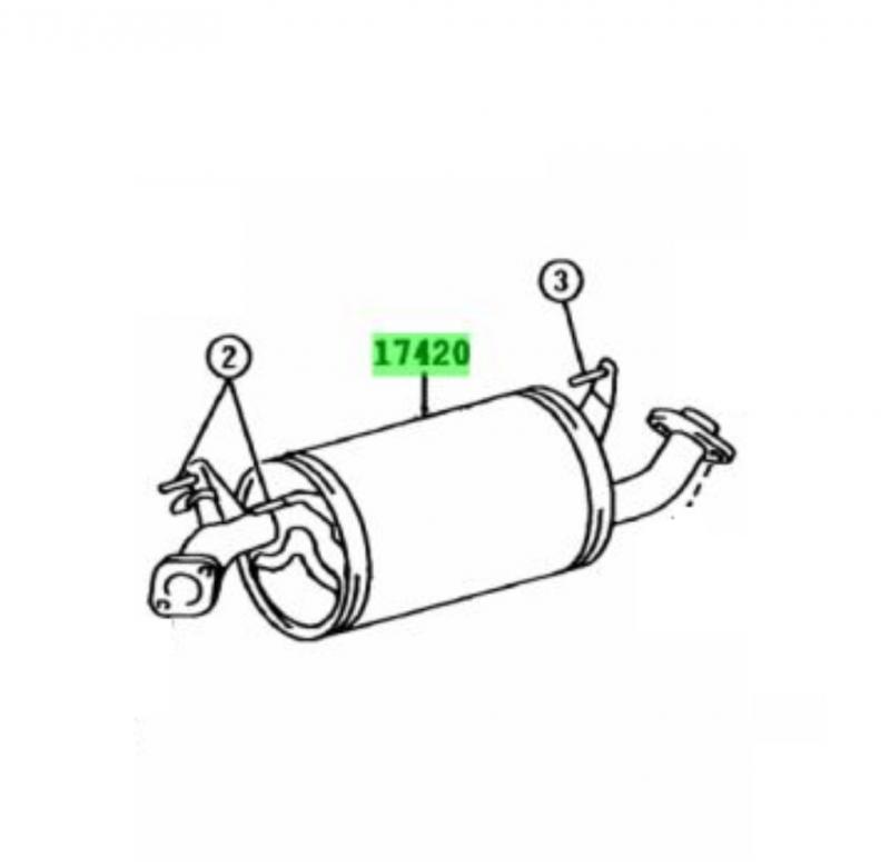 Exhaust Assembly Main-Middle - 1742075420