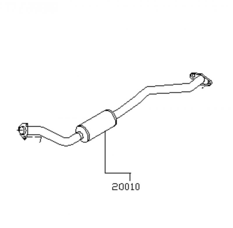 Exhaust Assembly Main-Middle - 20010VK000