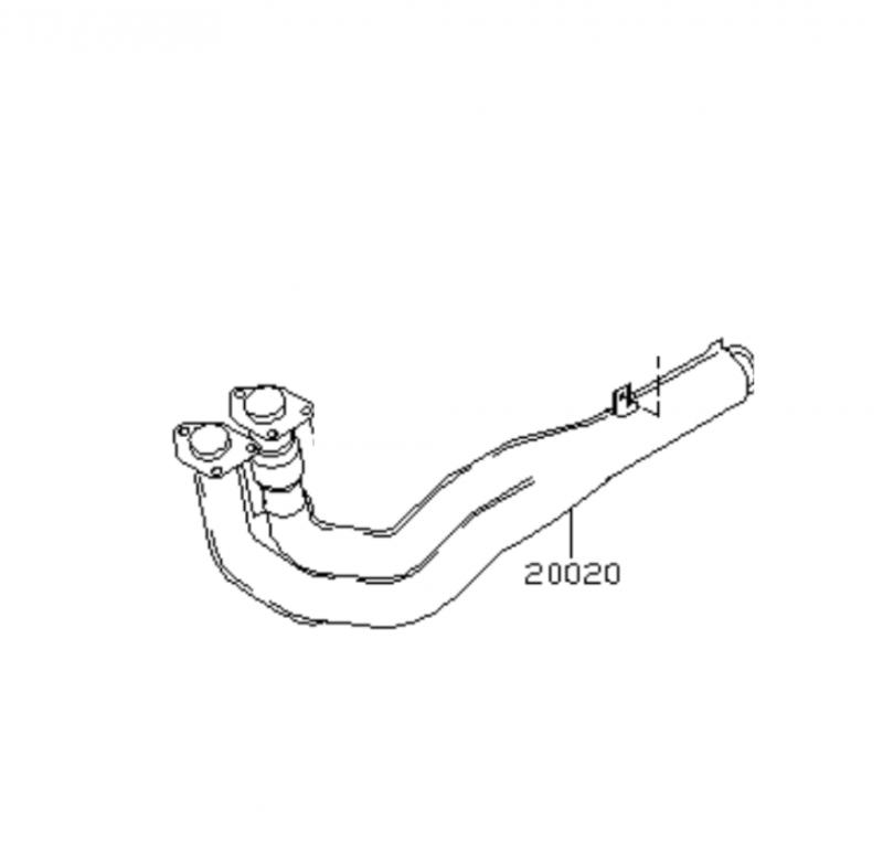 Exhaust Assembly Front Right Side - 20020VC306