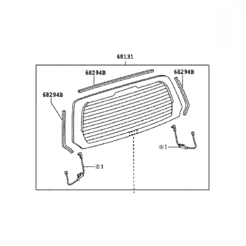 Glass Assembly Windshield Rear - 681050K040