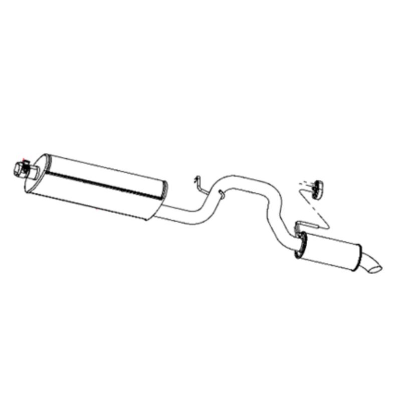 Exhaust Assembly Front Right Side - 52125078AF