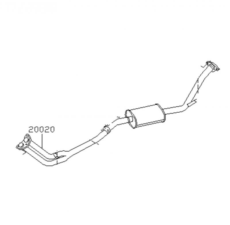 Exhaust Assembly Main-Middle - 2002024G18