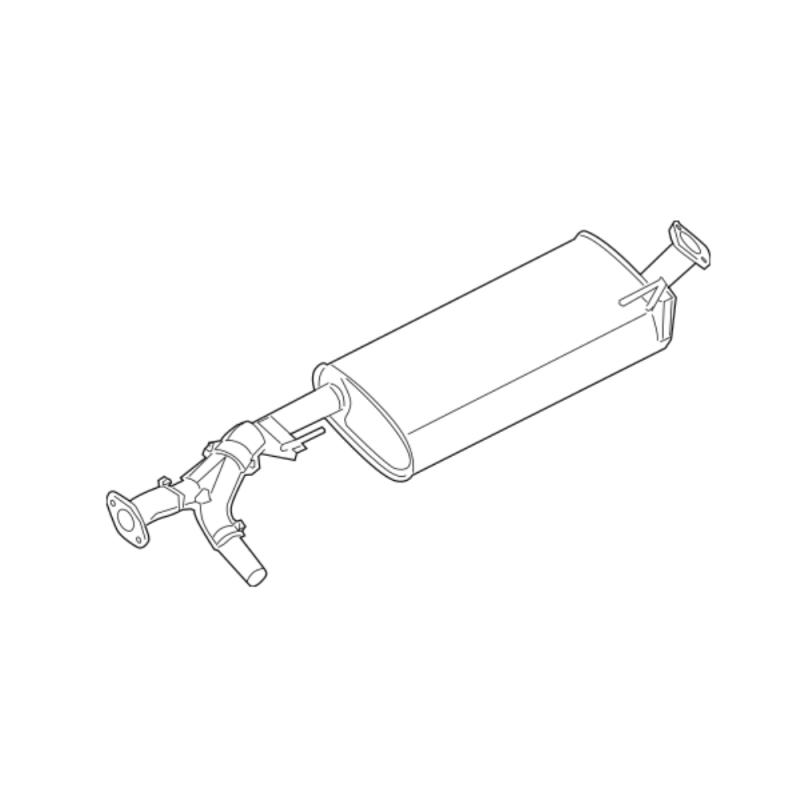 Exhaust Assembly Main-Middle - 20100ZE00B