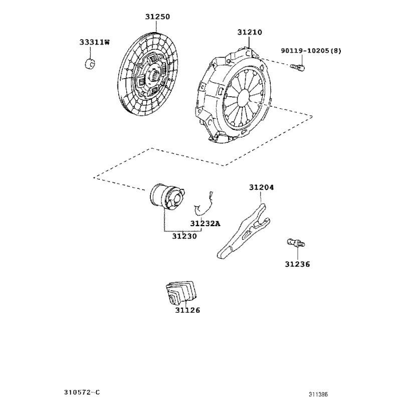 Clutch Fork - 31233BZ050