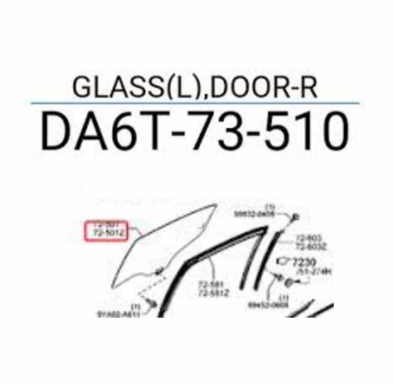 Glass Assembly Rear Door Window Left - DA6T73510