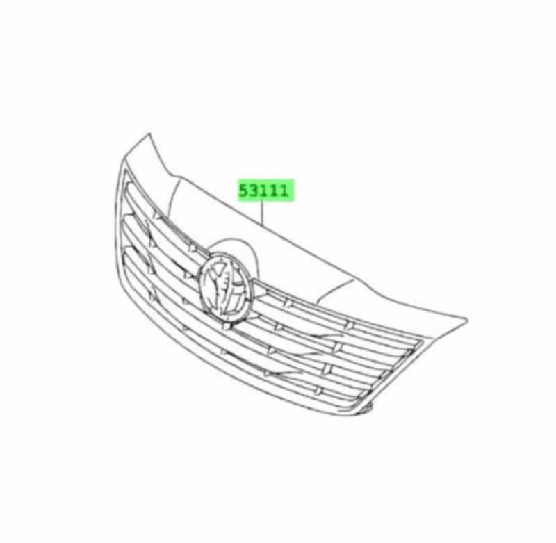 Show Grill Assembly Front - 531110K700