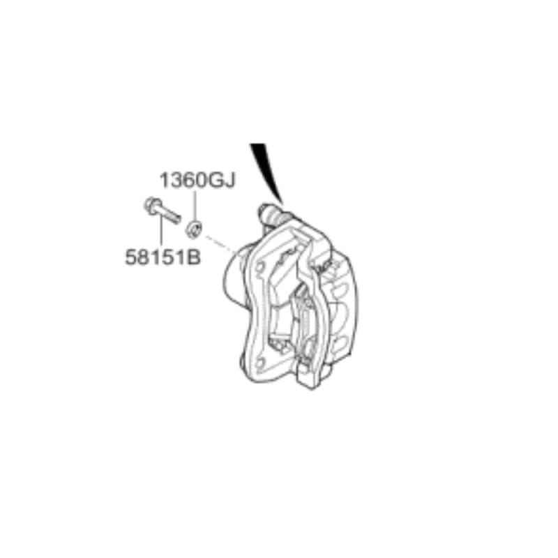 Caliper Assembly Front Right Side - 58190A7A01