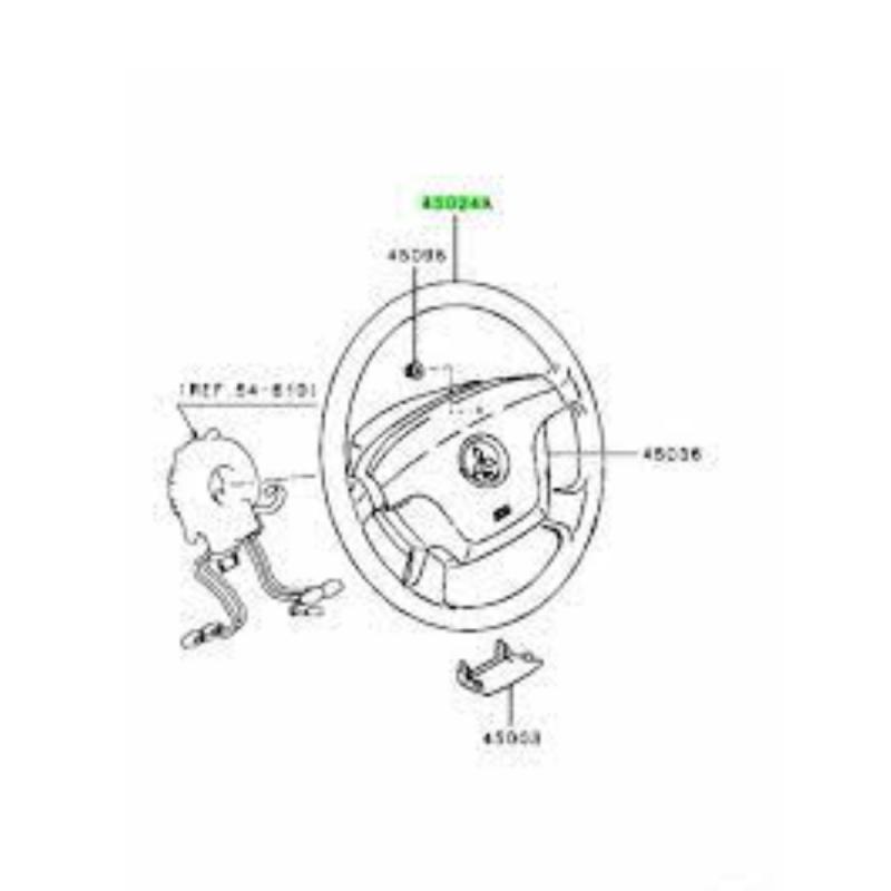 Steering Wheel Assembly - MR955183XB