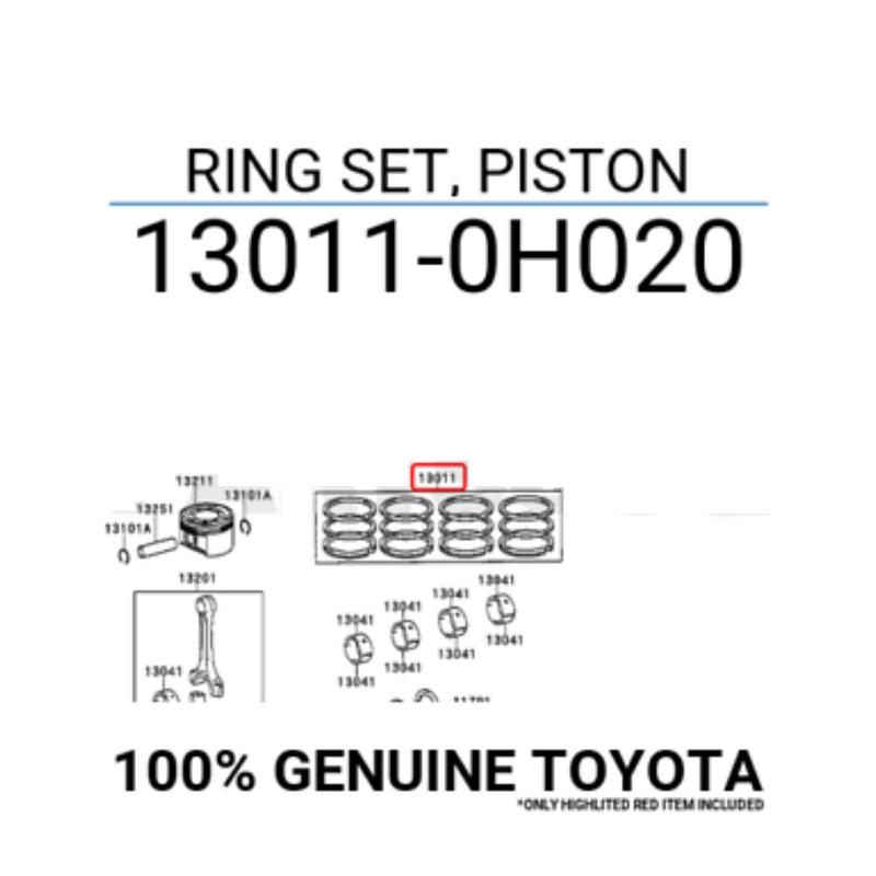 Ring Set Piston - 130110H020