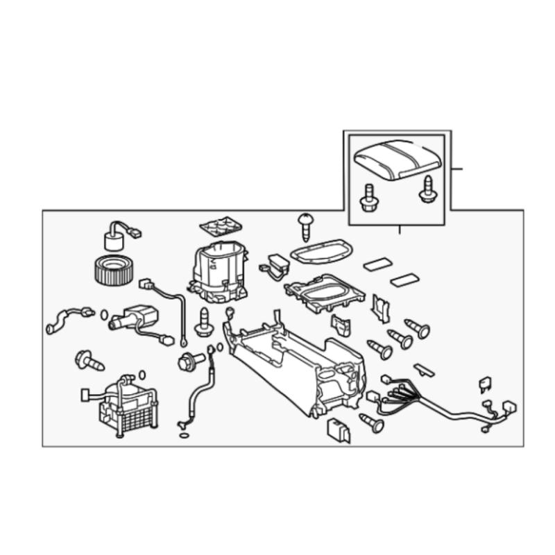 Arm Rest With Console Box Assembly - 8852060393