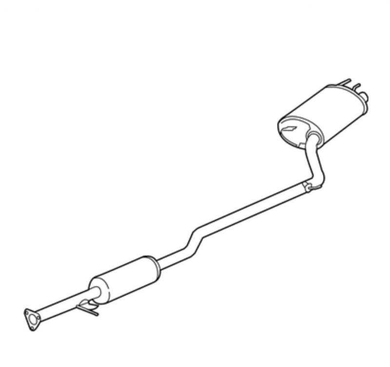 Exhaust Assembly Main-Middle - 18307T2FA01