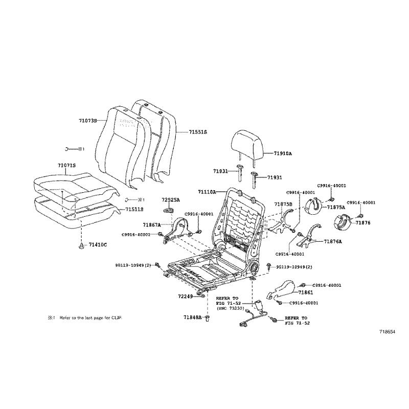 Slider Assembly Seat - 7111026032