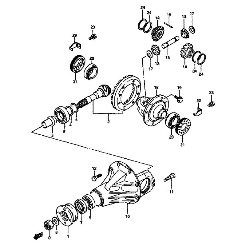 Gear Assembly Sun - 41331BZ070