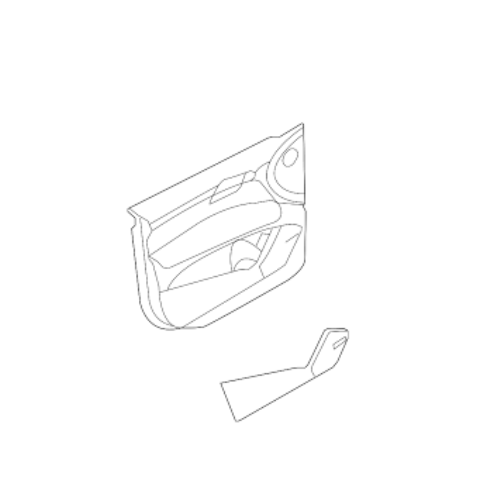 Finisher Assembly Front Door - 4L0867103LWFE