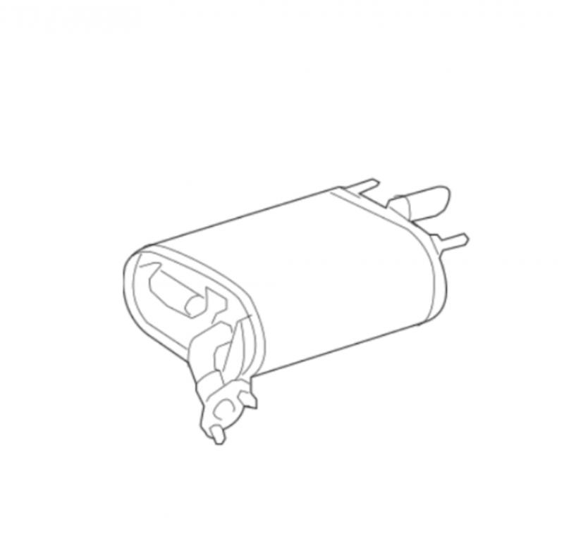 Muffler Assembly Post-Tail Pipe - 174300V130