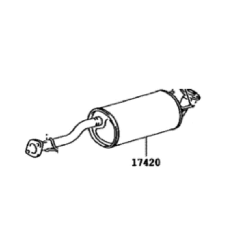 Exhaust Assembly Main-Middle - 174030C130