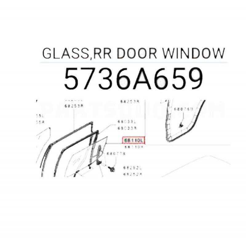 Glass Assembly Rear Door Window Left - 5736A659