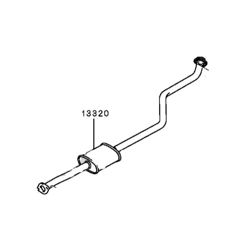 Exhaust Assembly Main-Middle - MR529650