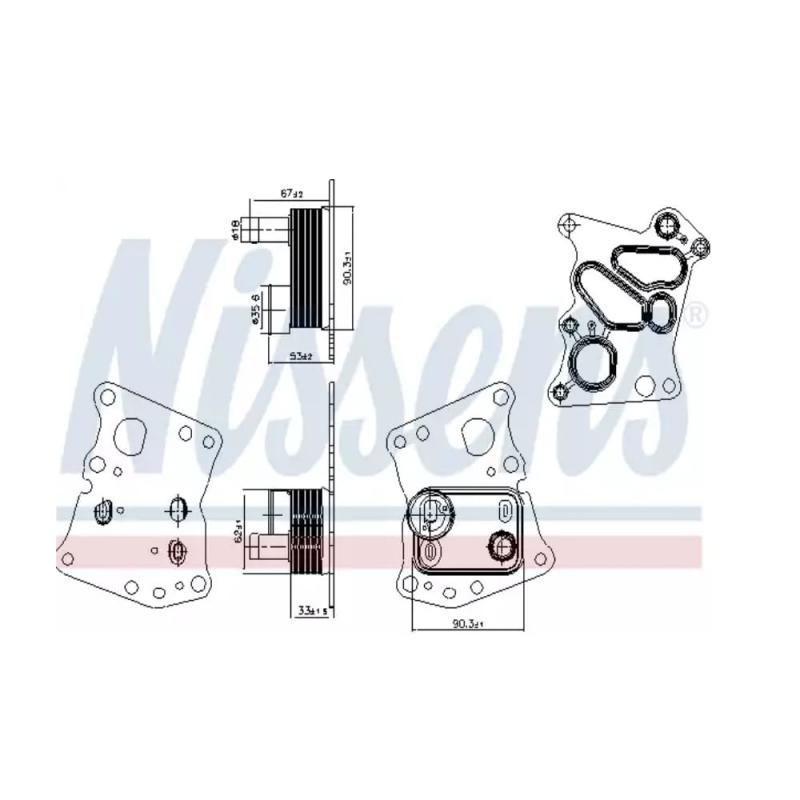 Oil Cooler Assembly Engine - 90943