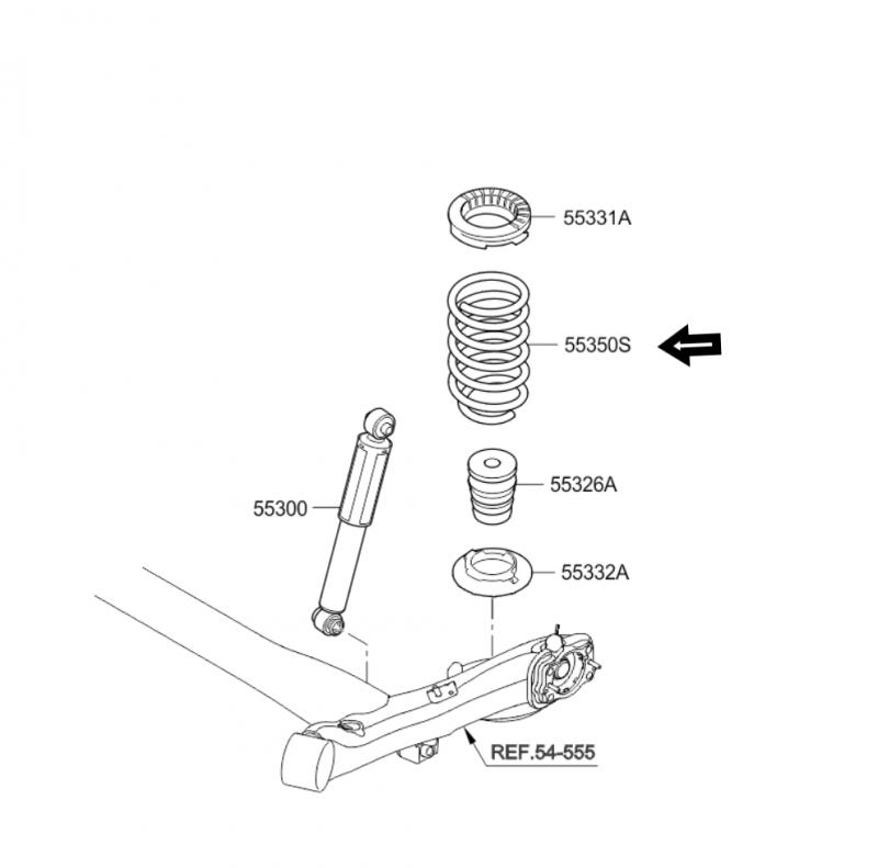 Spring Rear Suspension - 553301W350