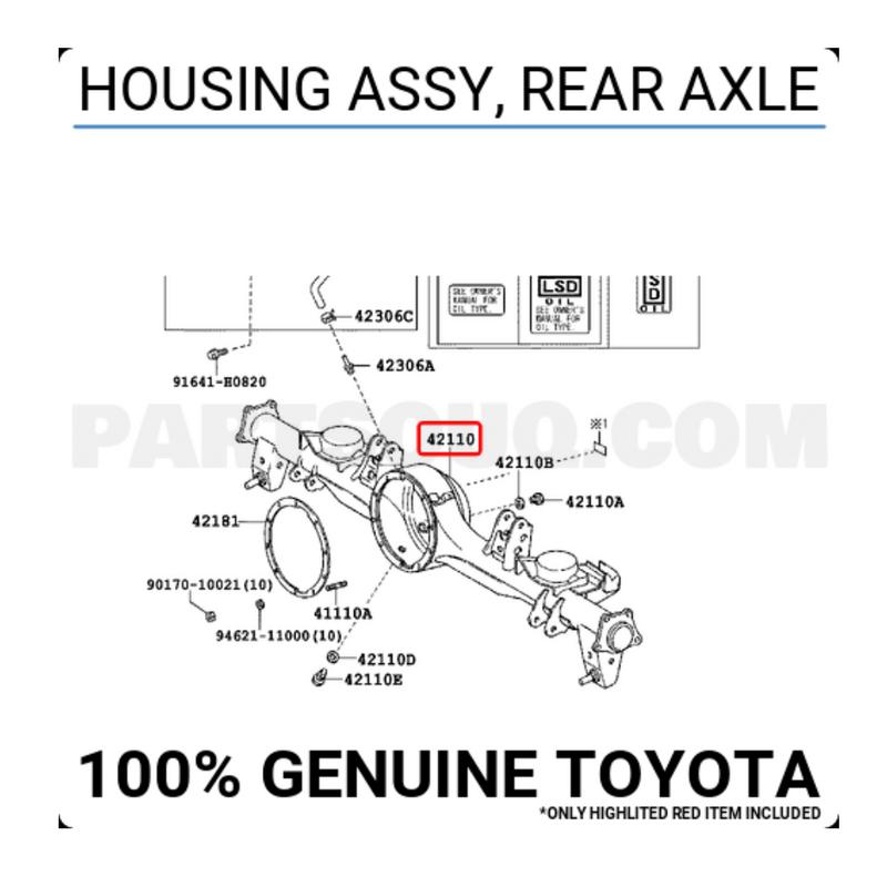 Housing Assembly Rear Axle - 4211060A80