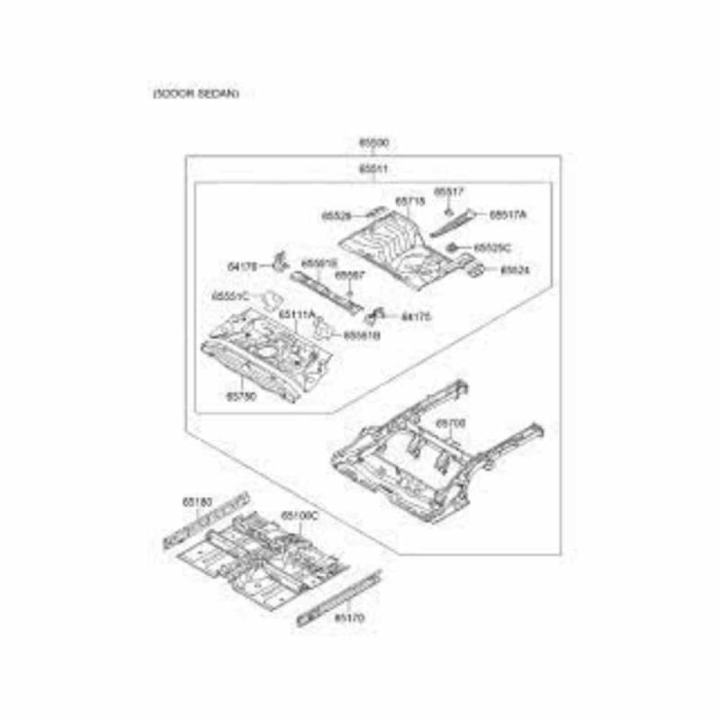 Floor Assembly Rear - 655131M010