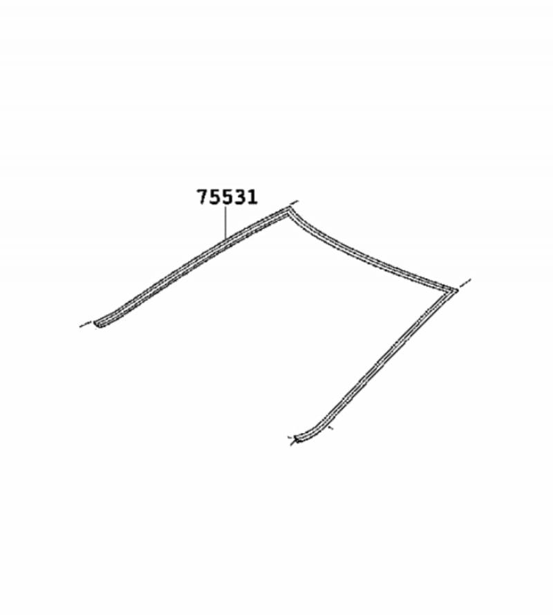 Moulding Windshield Upper - 7553106170