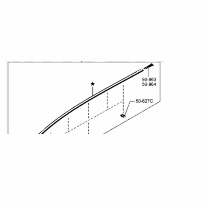 Molding Roof Drip Left Side - DB2M509L0