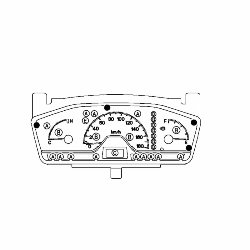 Speedo Meter Assembly - MR590478